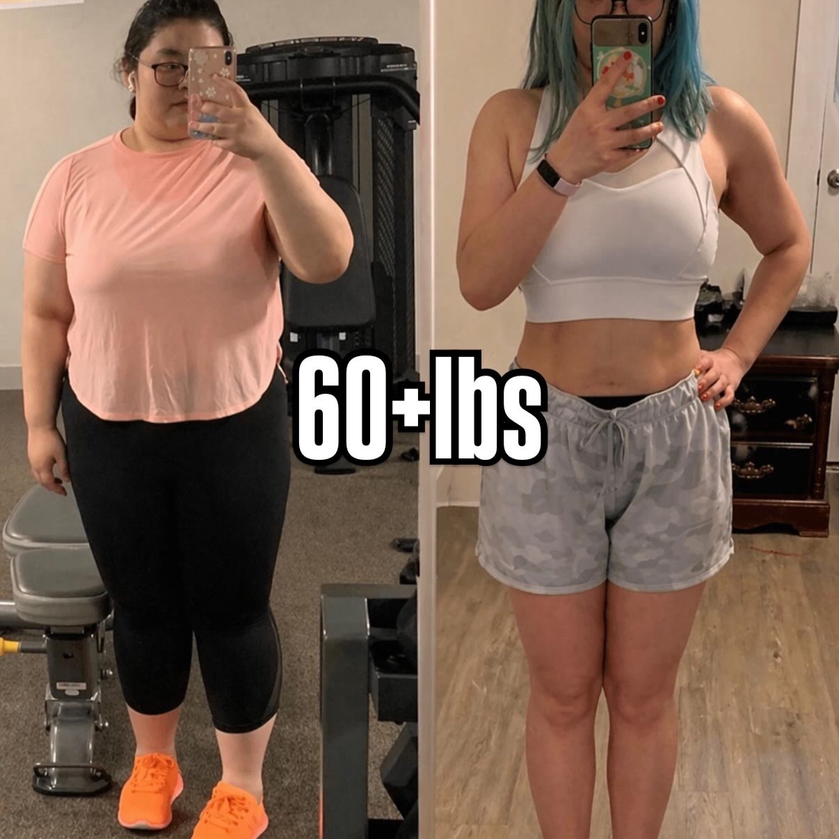 Client transformation — 60+ lbs lost