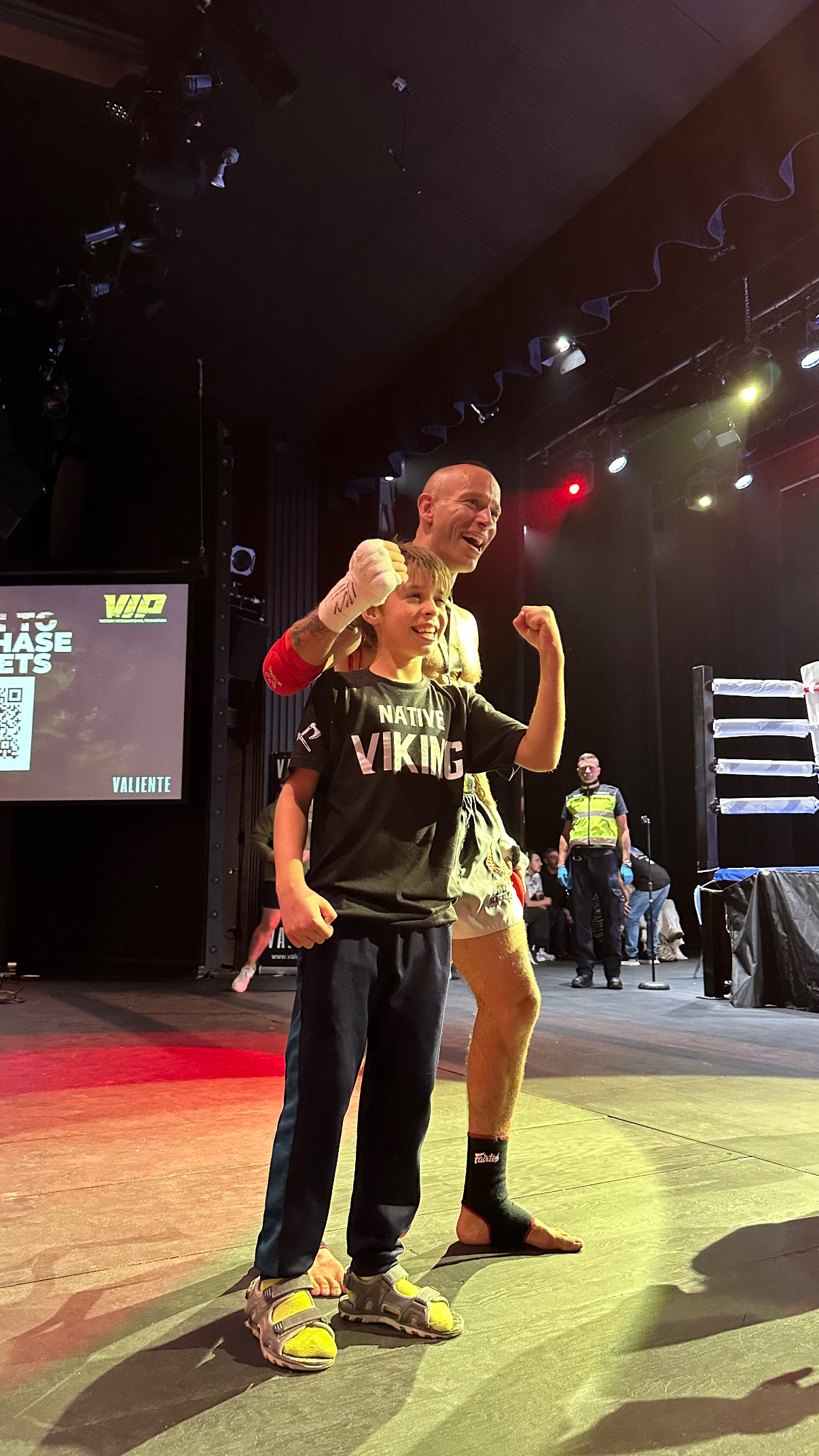Dustin Little — victory with family